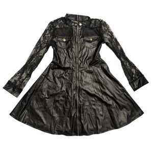 Gothic Black Lace Women's Dress